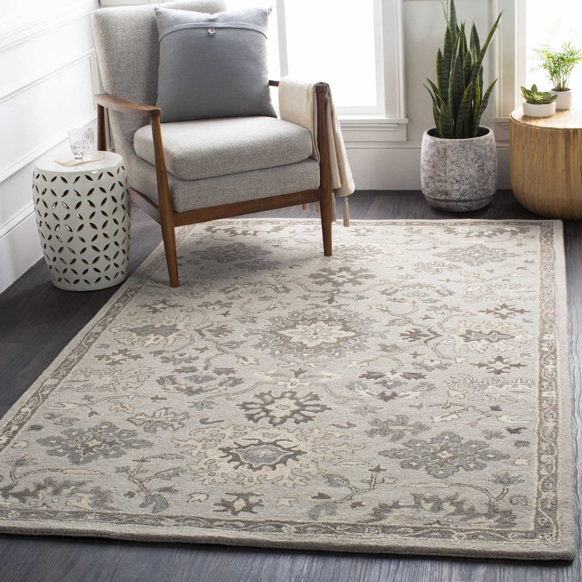 Willimantic Beige Thick Wool Rug - Quahog Bay Bedding