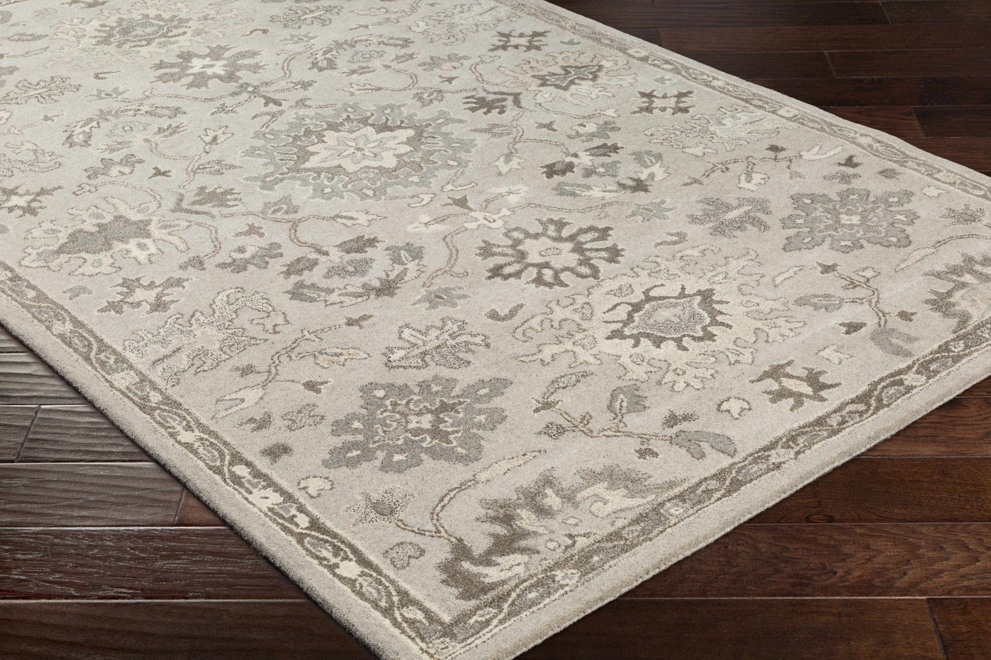 Willimantic Beige Thick Wool Rug - Quahog Bay Bedding