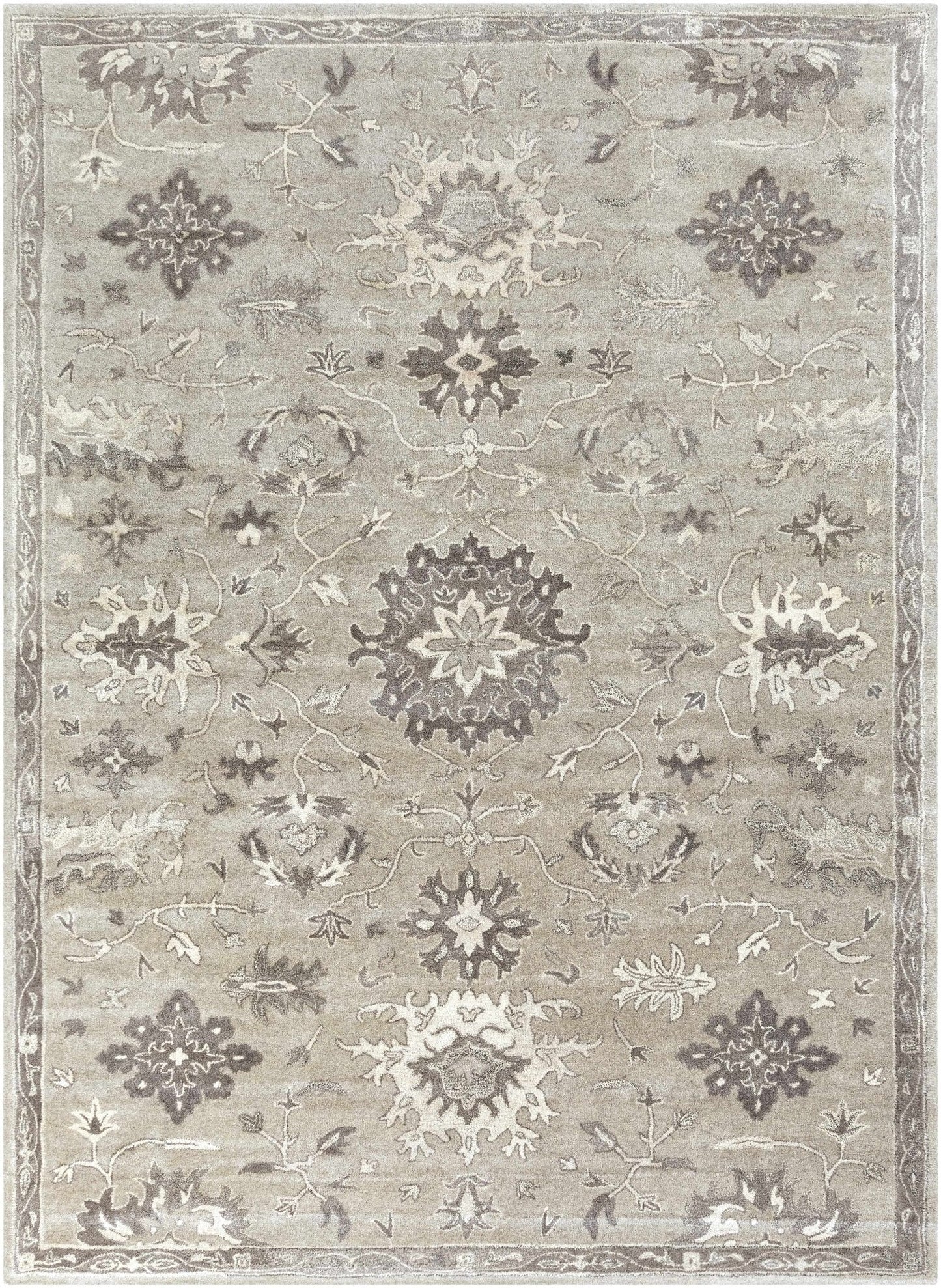 Willimantic Beige Thick Wool Rug - Quahog Bay Bedding