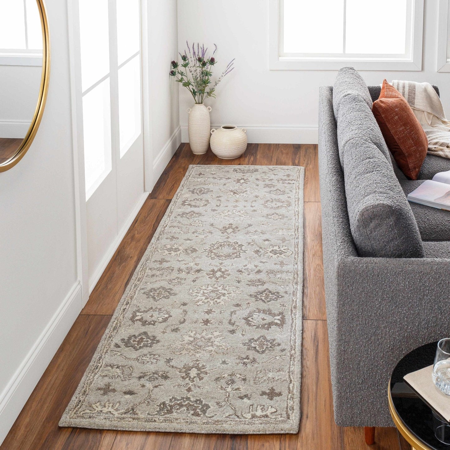 Willimantic Beige Thick Wool Rug - Quahog Bay Bedding