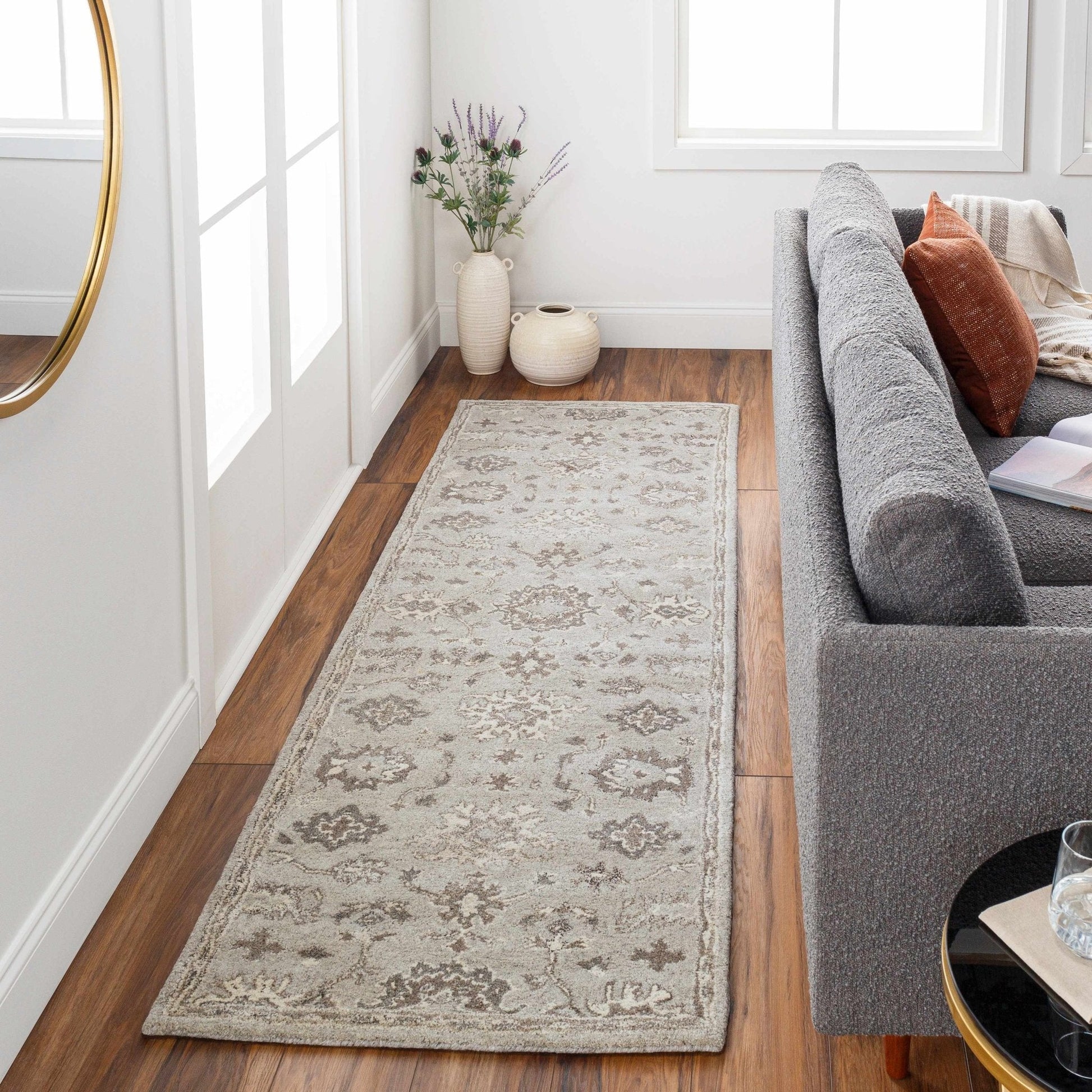 Willimantic Beige Thick Wool Rug - Quahog Bay Bedding