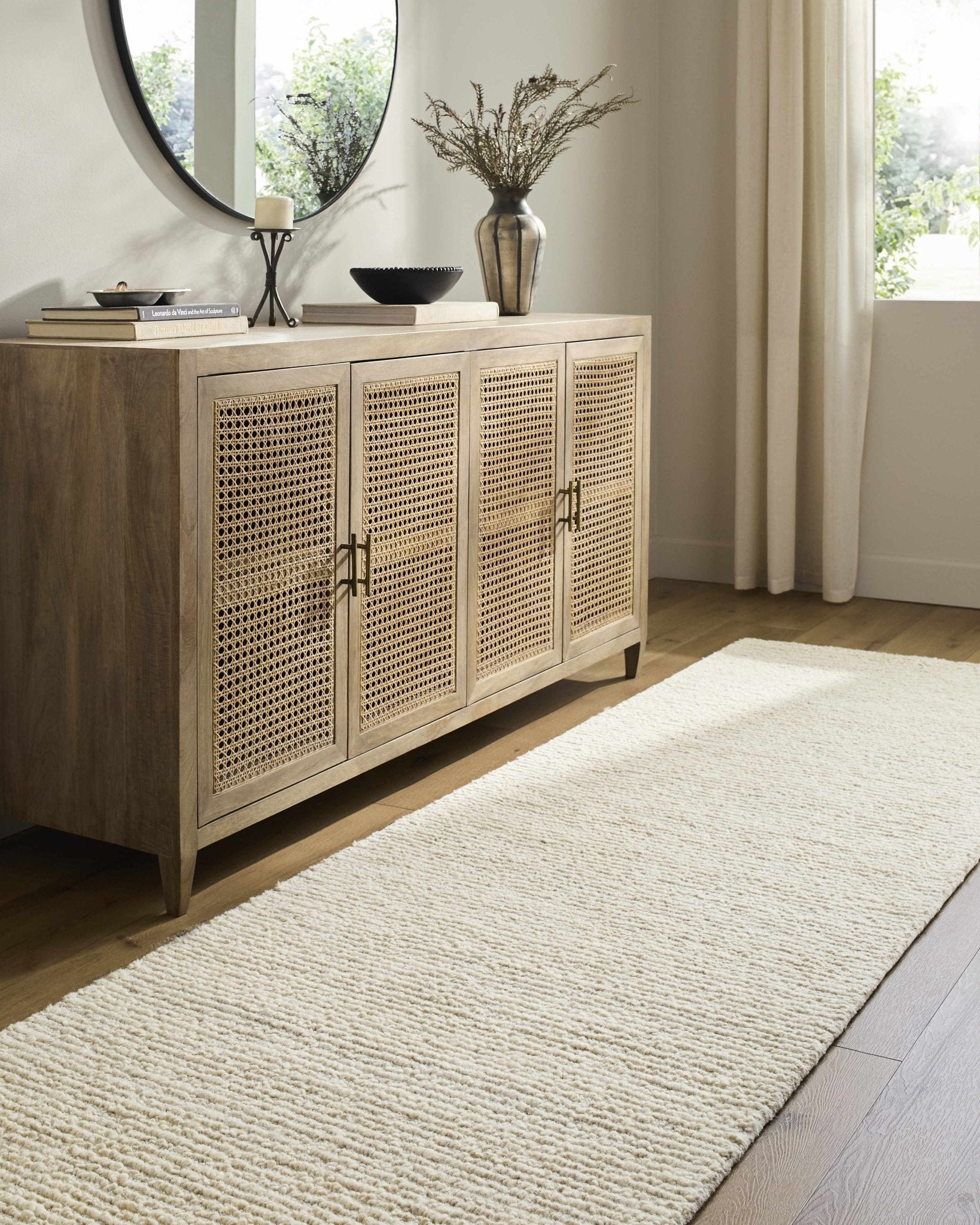 Winta Cream Wool Area Rug - Quahog Bay Bedding