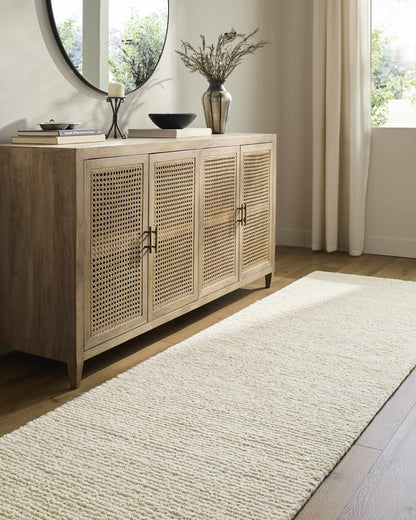 Winta Cream Wool Area Rug - Quahog Bay Bedding