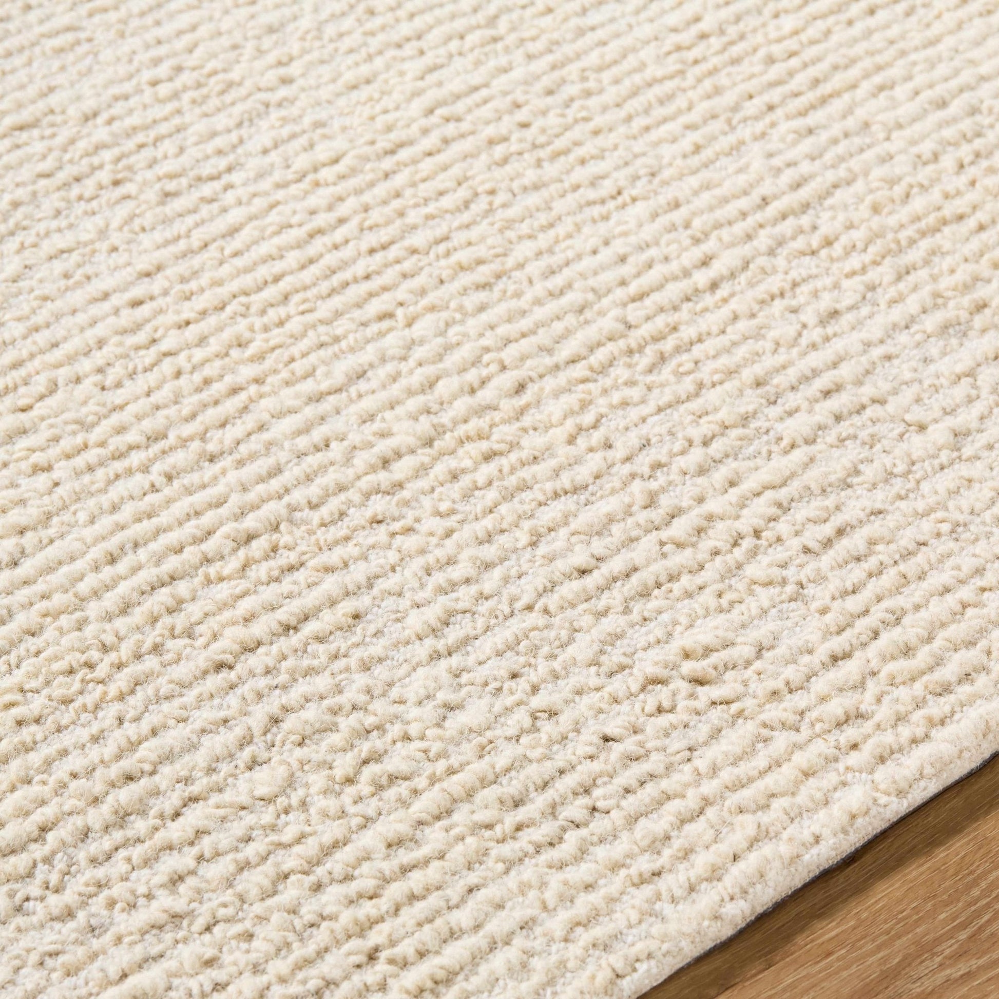 Winta Cream Wool Area Rug - Quahog Bay Bedding