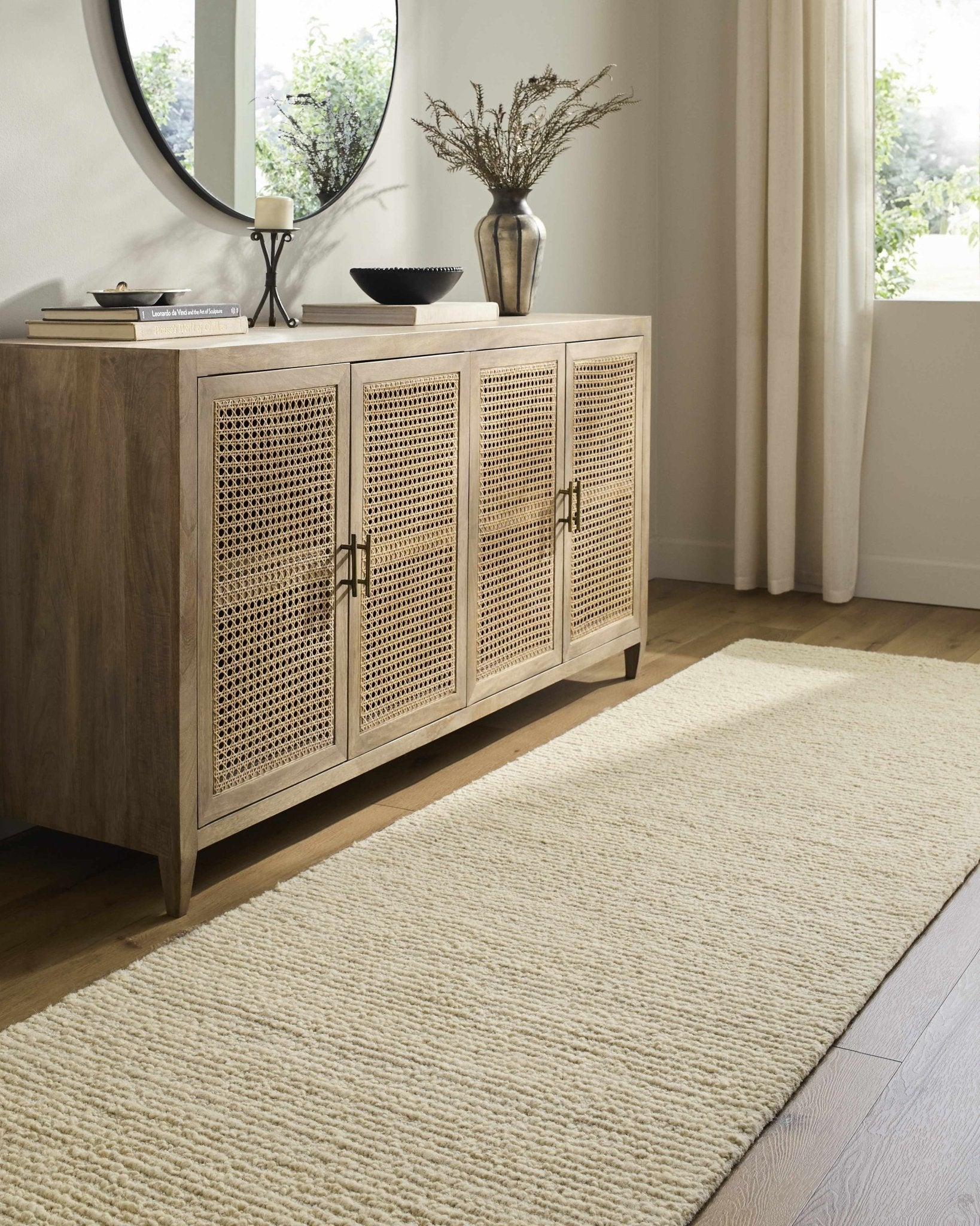Winta Cream Wool Area Rug - Quahog Bay Bedding