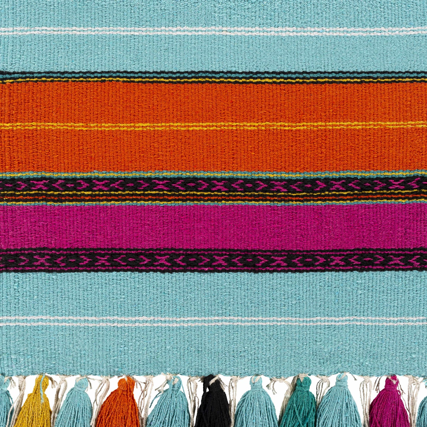 Wiri Multicolor Striped Tassel Wall Hanging