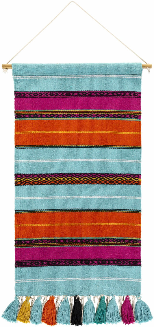 Wiri Multicolor Striped Tassel Wall Hanging - Quahog Bay Bedding
