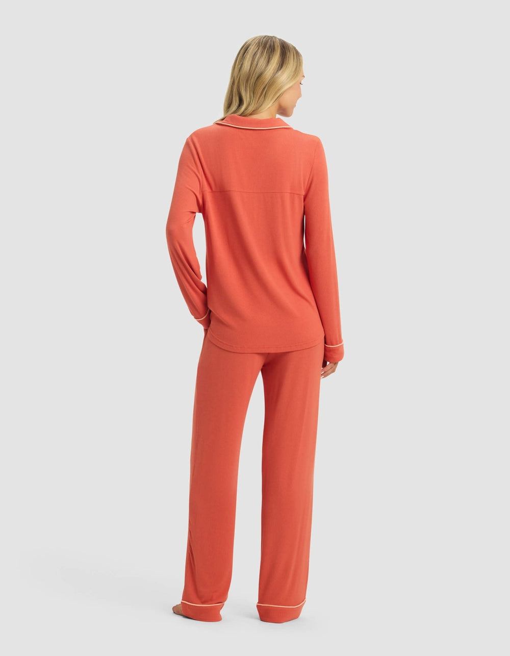Women's Bamboo Rib-Knit Classic Long Sleeve Pajama Set - Quahog Bay Bedding