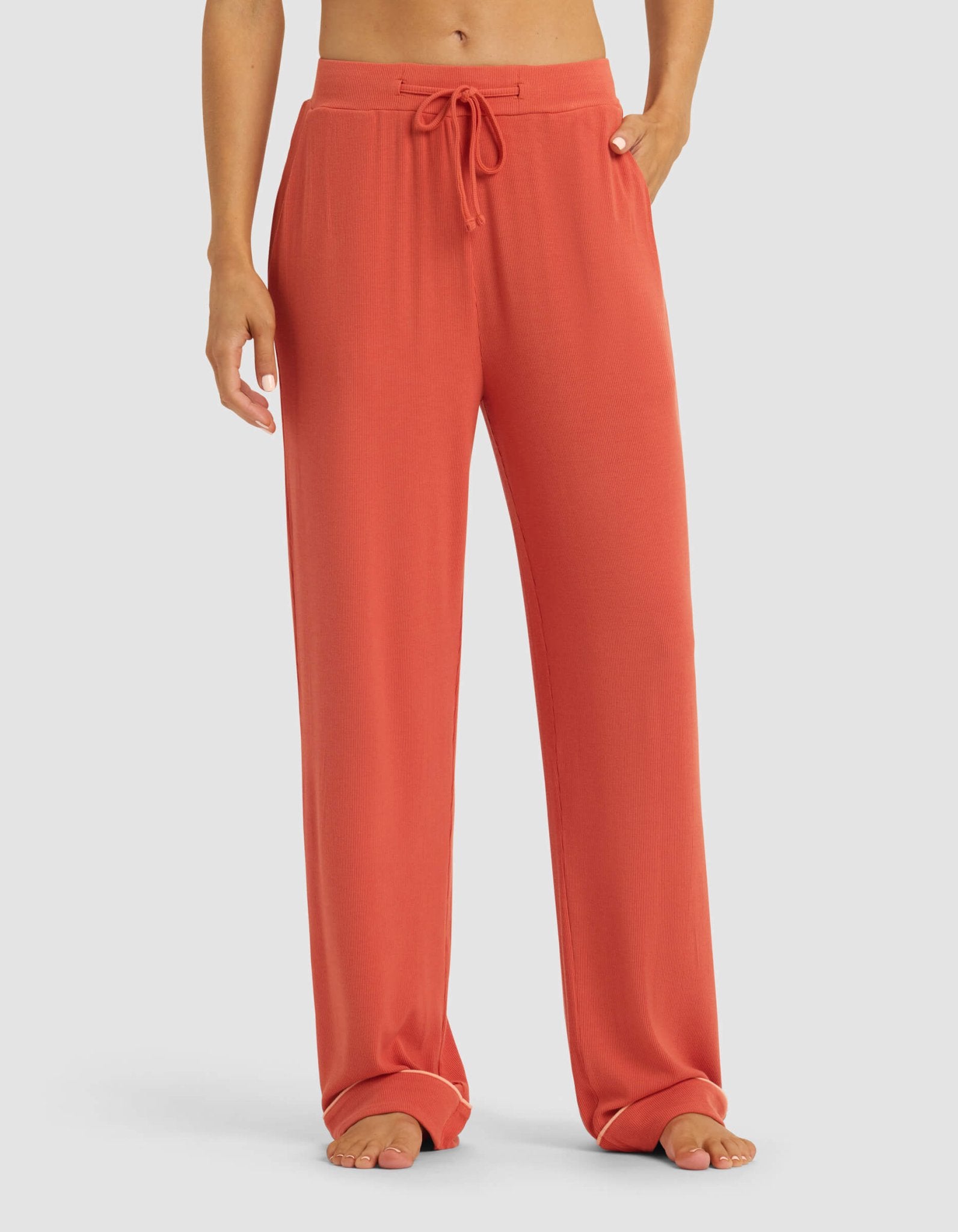 Women's Bamboo Rib-Knit Classic Long Sleeve Pajama Set - Quahog Bay Bedding
