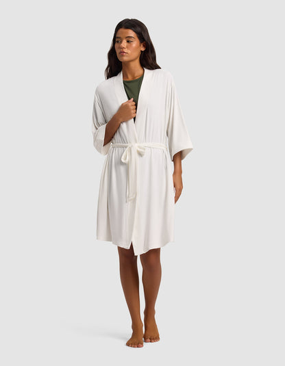 Women's Bamboo Stretch-Knit Kimono Robe - Quahog Bay Bedding