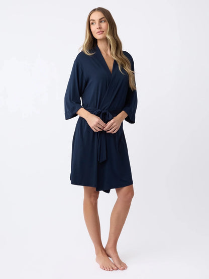 Women's Bamboo Stretch-Knit Kimono Robe - Quahog Bay Bedding