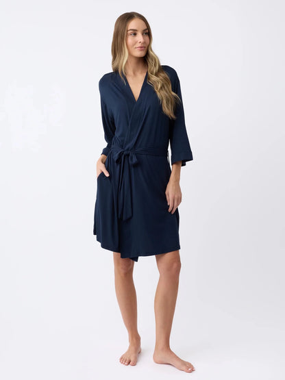 Women's Bamboo Stretch-Knit Kimono Robe - Quahog Bay Bedding
