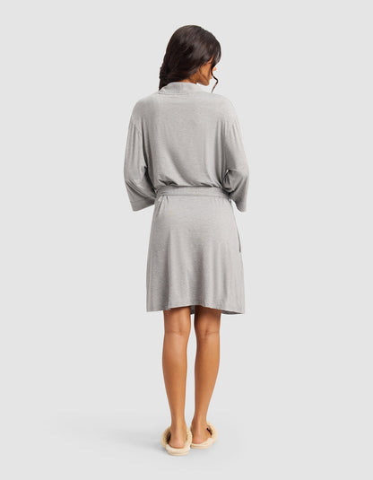 Women's Bamboo Stretch-Knit Kimono Robe - Quahog Bay Bedding