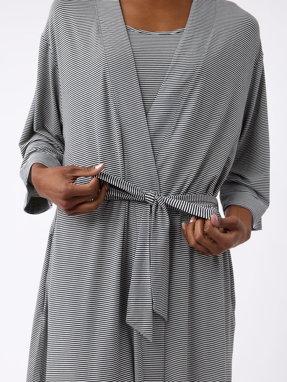 Women's Bamboo Stretch-Knit Kimono Robe - Quahog Bay Bedding
