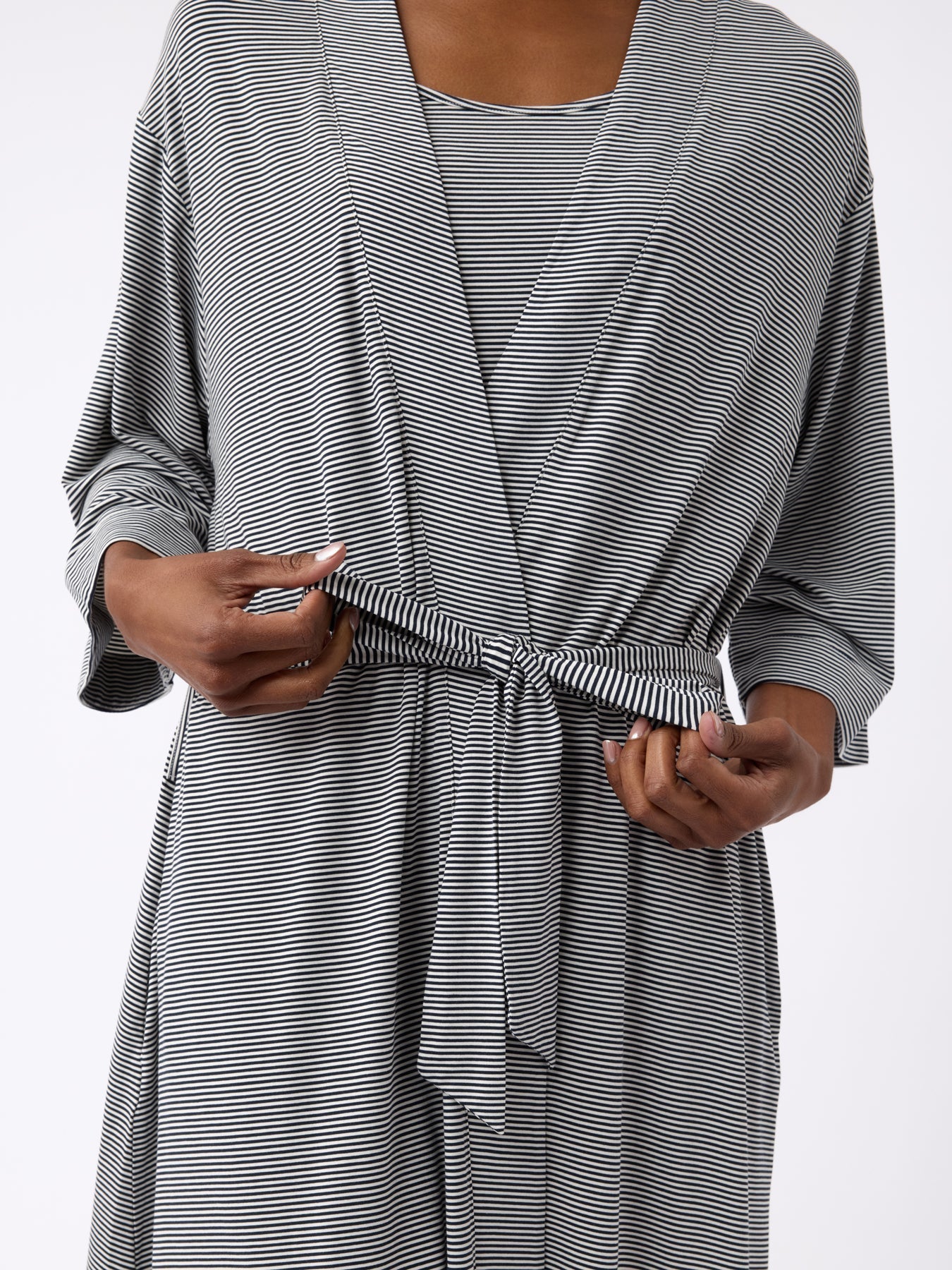 Women's Bamboo Stretch-Knit Kimono Robe - Quahog Bay Bedding