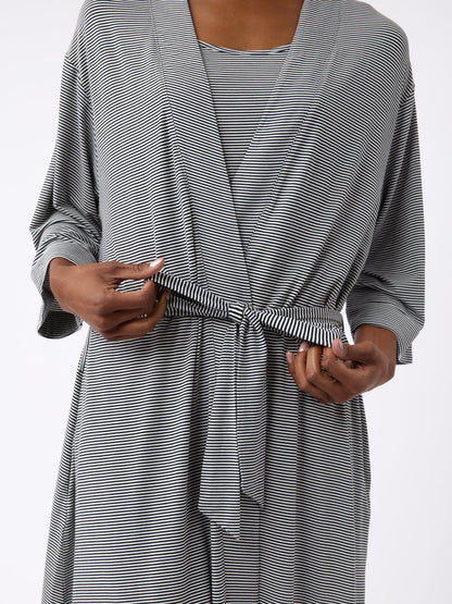 Women's Bamboo Stretch-Knit Kimono Robe - Quahog Bay Bedding