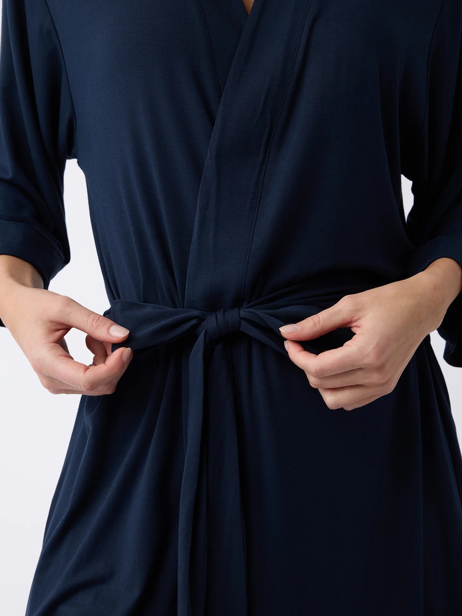 Women's Bamboo Stretch-Knit Kimono Robe - Quahog Bay Bedding