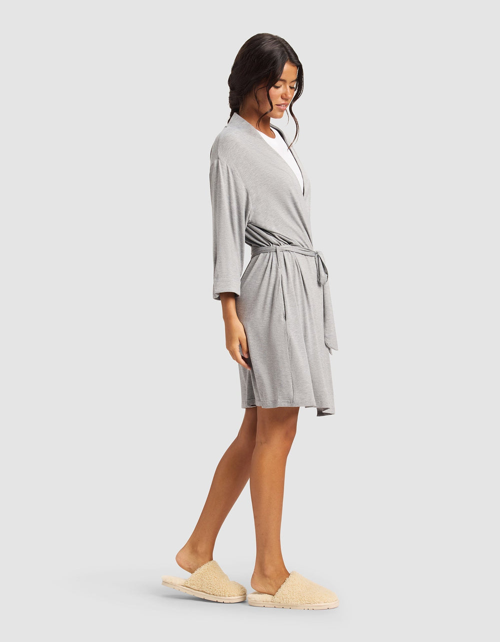 Women's Bamboo Stretch-Knit Kimono Robe - Quahog Bay Bedding