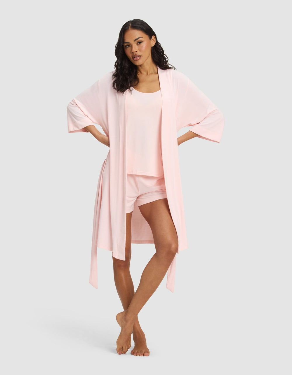 Women's Bamboo Stretch-Knit Kimono Robe - Quahog Bay Bedding