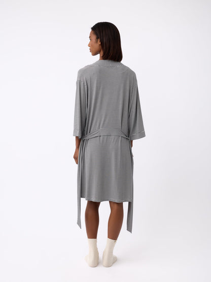 Women's Bamboo Stretch-Knit Kimono Robe - Quahog Bay Bedding