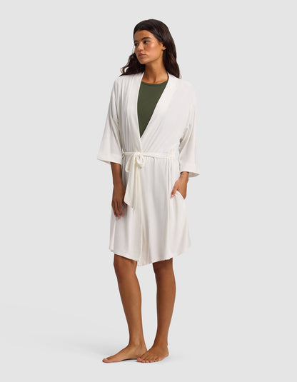 Women's Bamboo Stretch-Knit Kimono Robe - Quahog Bay Bedding