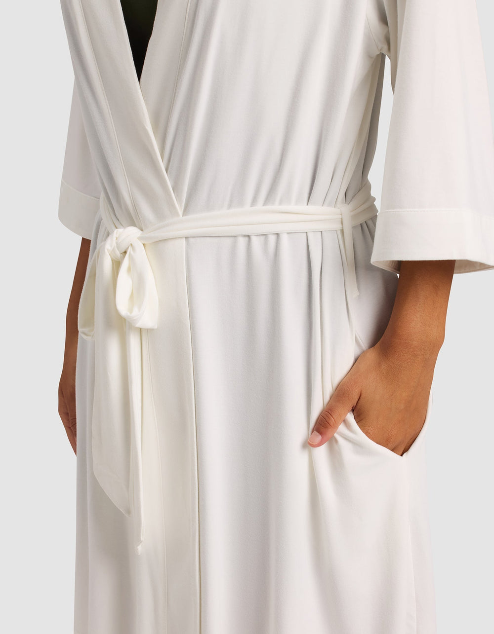 Women's Bamboo Stretch-Knit Kimono Robe - Quahog Bay Bedding