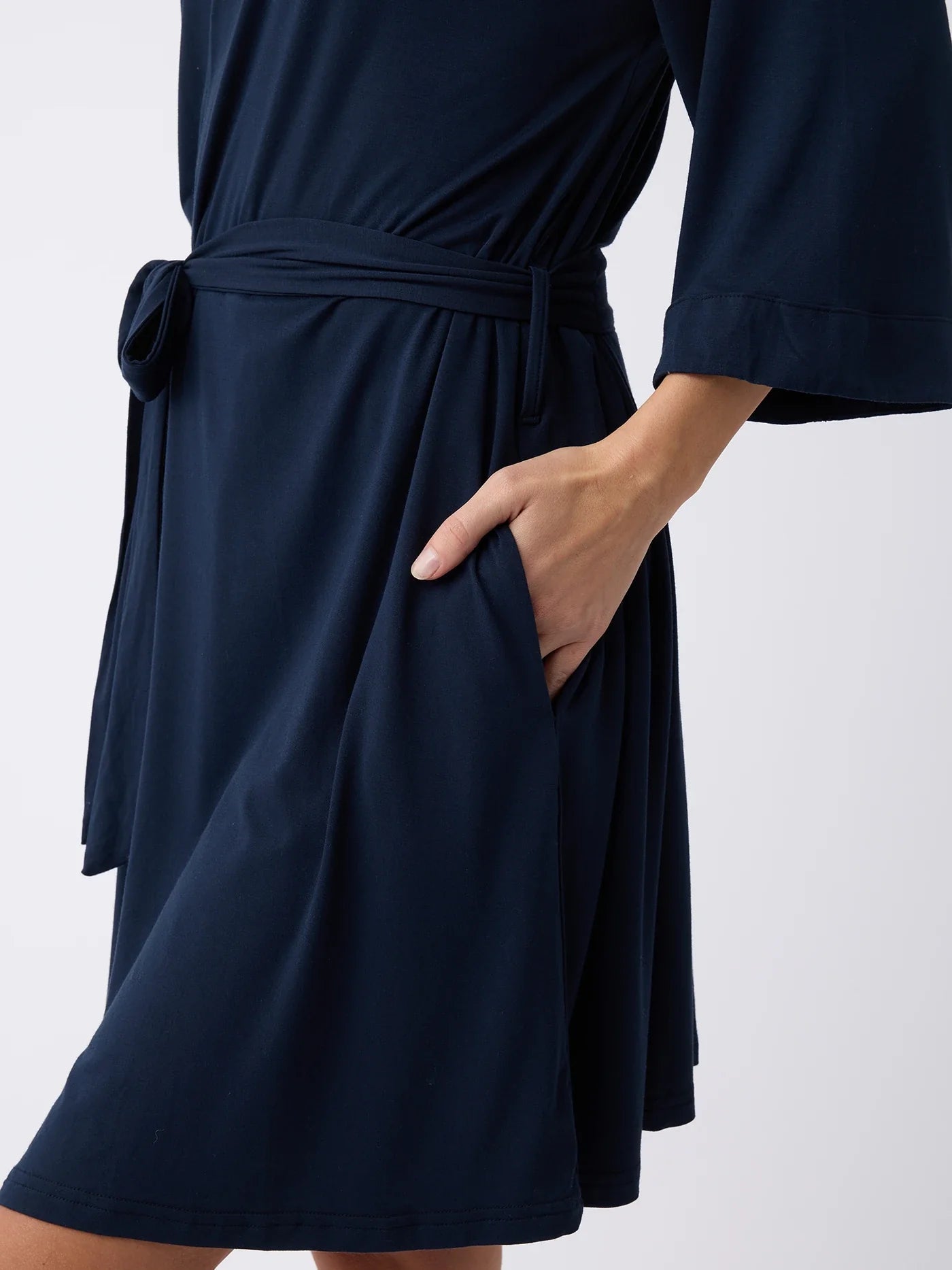 Women's Bamboo Stretch-Knit Kimono Robe - Quahog Bay Bedding