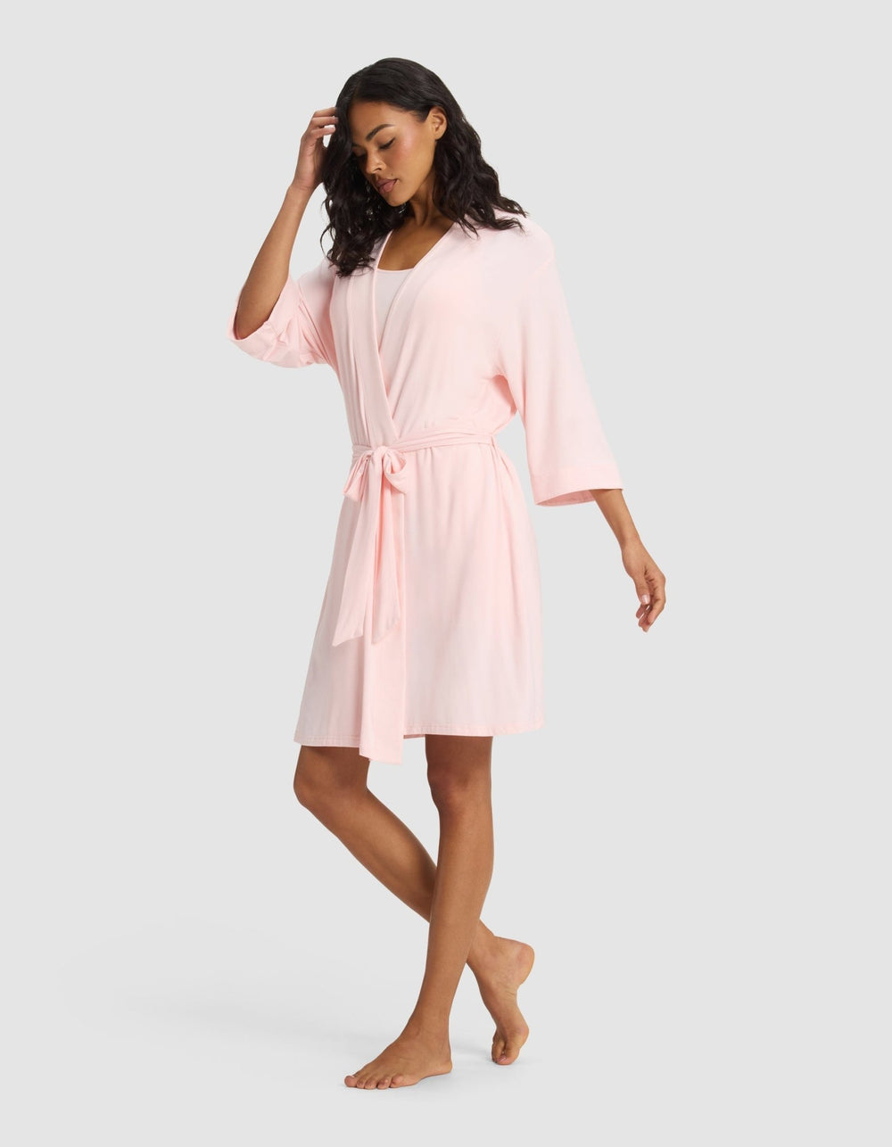 Women's Bamboo Stretch-Knit Kimono Robe - Quahog Bay Bedding