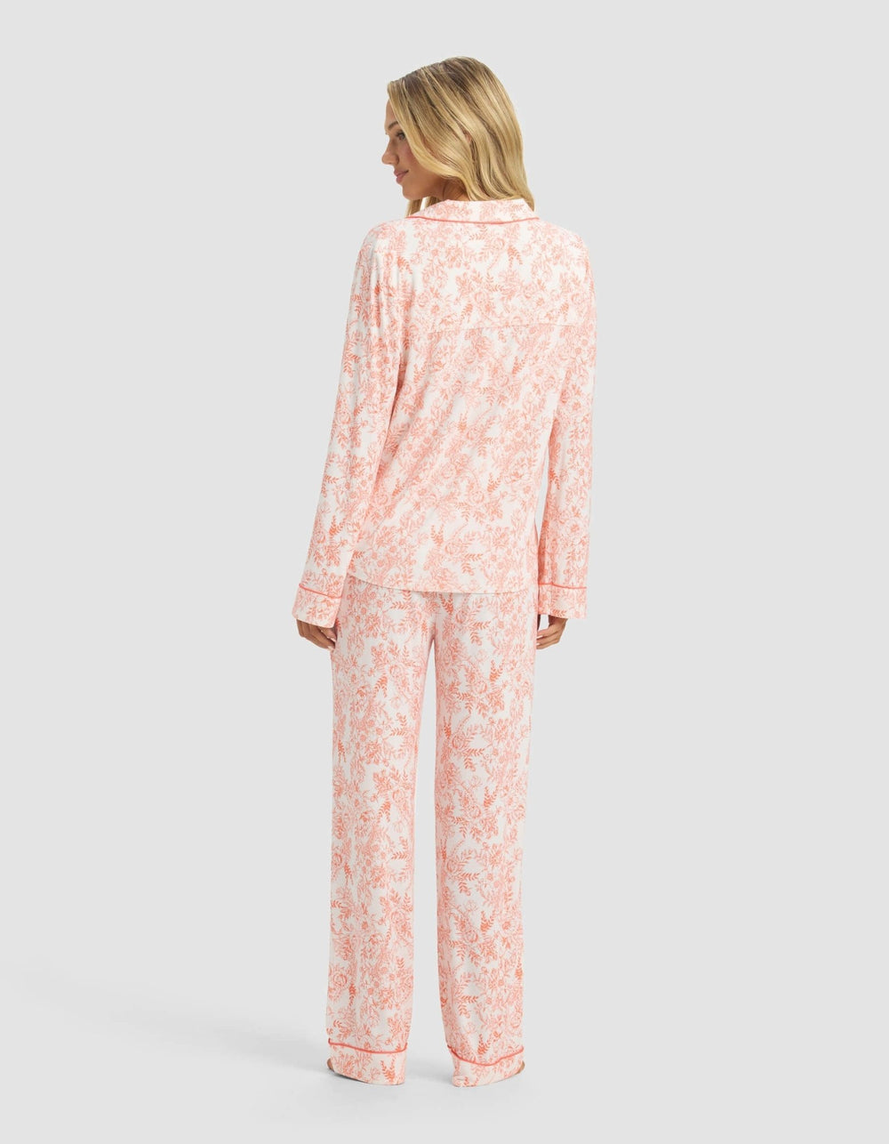 Women's Bamboo Stretch-Knit Long Sleeve Pajama Set - Quahog Bay Bedding