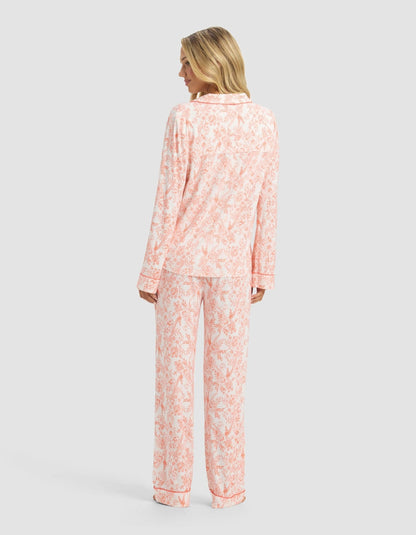Women's Bamboo Stretch-Knit Long Sleeve Pajama Set - Quahog Bay Bedding