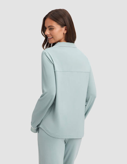 Women's Bamboo Stretch-Knit Long Sleeve Pajama Set - Quahog Bay Bedding
