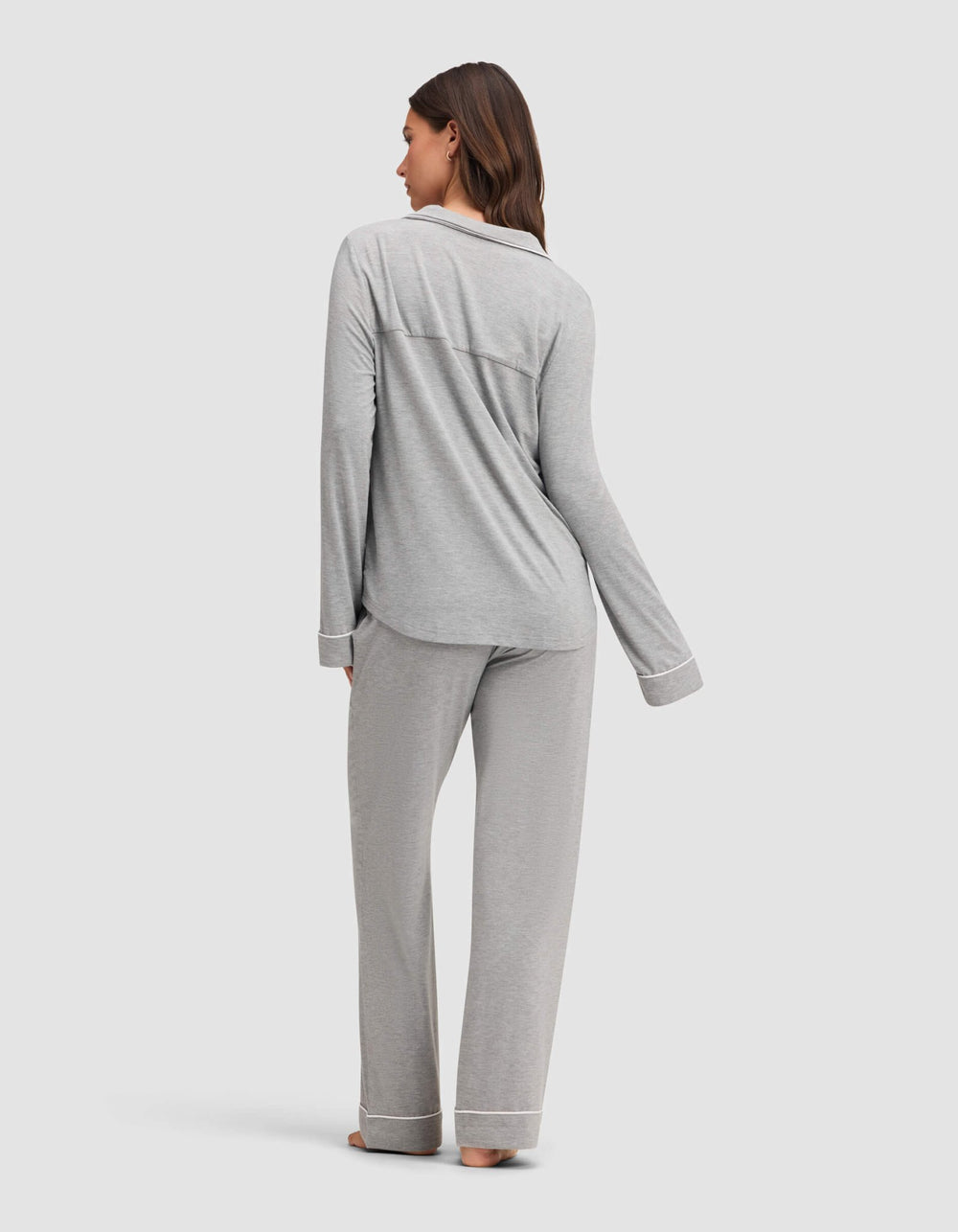 Women's Bamboo Stretch-Knit Long Sleeve Pajama Set - Quahog Bay Bedding