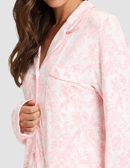 Women's Bamboo Stretch-Knit Long Sleeve Pajama Set - Quahog Bay Bedding