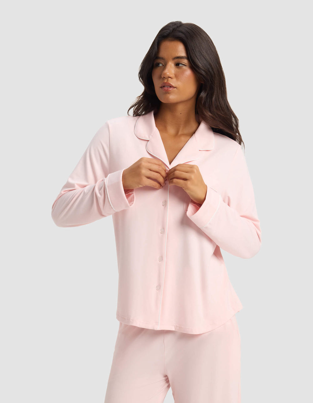 Women's Bamboo Stretch-Knit Long Sleeve Pajama Set - Quahog Bay Bedding