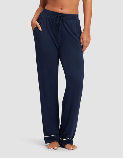 Women's Bamboo Stretch-Knit Long Sleeve Pajama Set - Quahog Bay Bedding