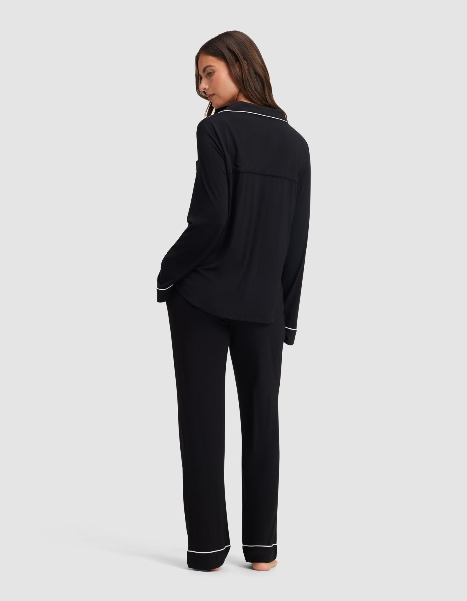 Women's Bamboo Stretch-Knit Long Sleeve Pajama Set - Quahog Bay Bedding