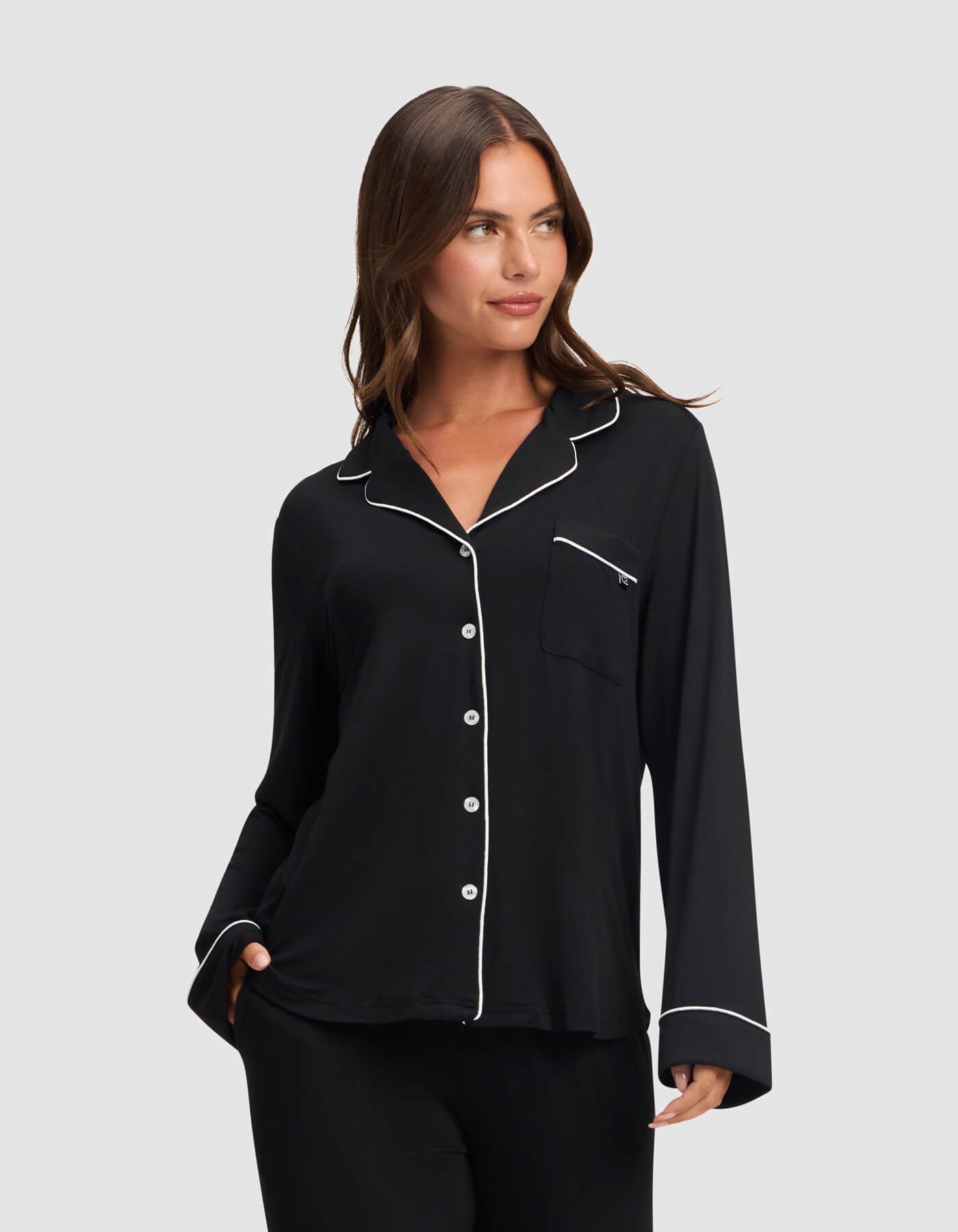 Women's Bamboo Stretch-Knit Long Sleeve Pajama Set - Quahog Bay Bedding