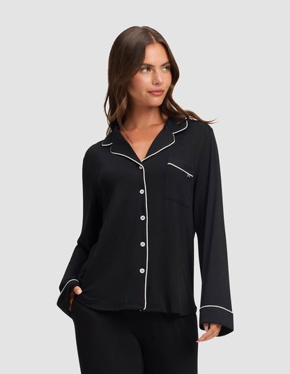 Women's Bamboo Stretch-Knit Long Sleeve Pajama Set - Quahog Bay Bedding