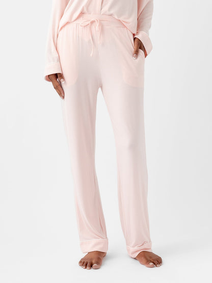 Women's Bamboo Stretch-Knit Long Sleeve Pajama Set TALL - Quahog Bay Bedding