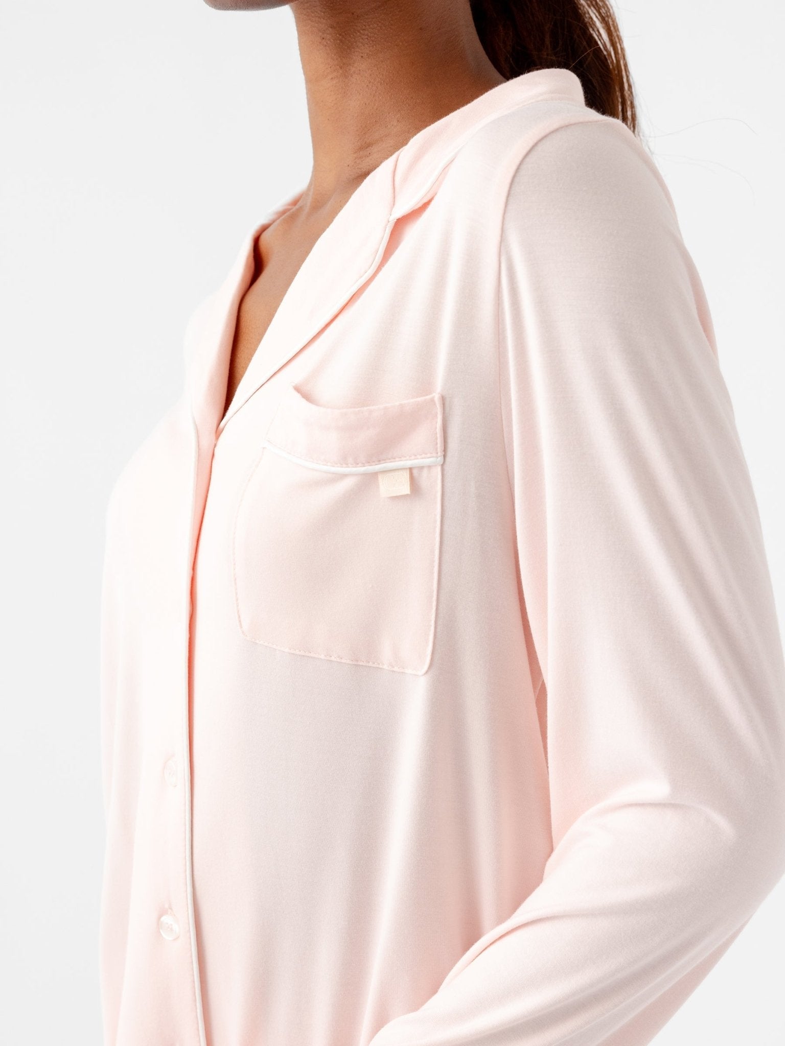 Women's Bamboo Stretch-Knit Long Sleeve Pajama Set TALL - Quahog Bay Bedding