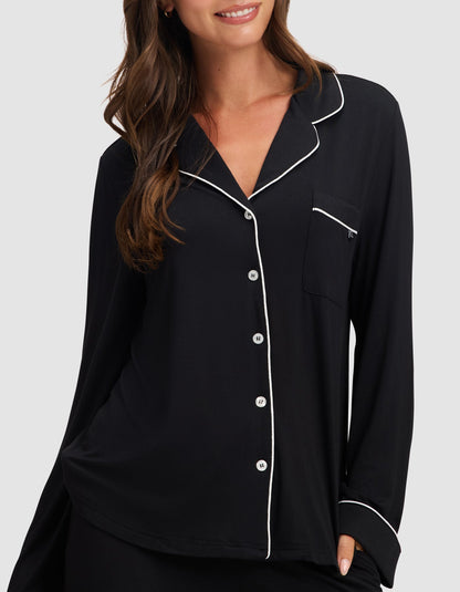 Women's Bamboo Stretch-Knit Long Sleeve Pajama Set TALL - Quahog Bay Bedding