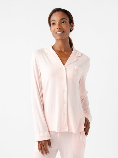 Women's Bamboo Stretch-Knit Long Sleeve Pajama Set TALL - Quahog Bay Bedding