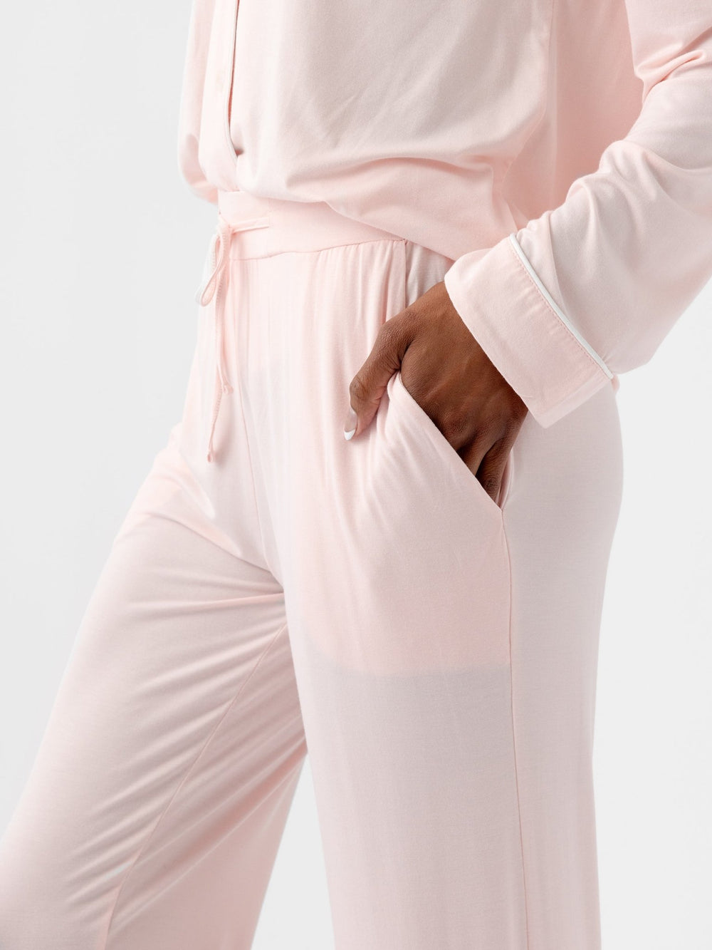 Women's Bamboo Stretch-Knit Long Sleeve Pajama Set TALL - Quahog Bay Bedding