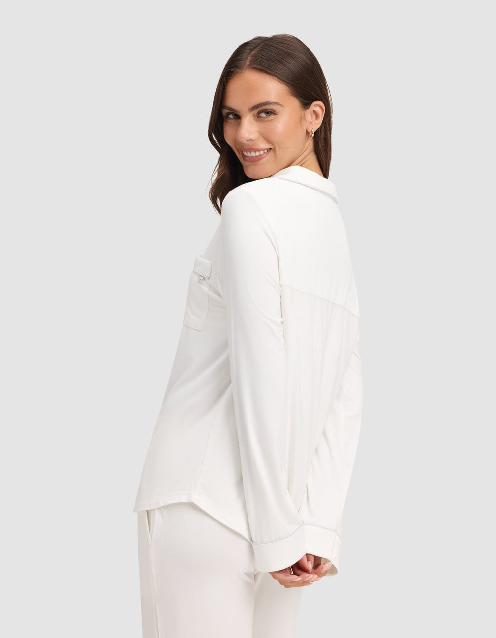 Women's Bamboo Stretch-Knit Long Sleeve Pajama Set TALL - Quahog Bay Bedding