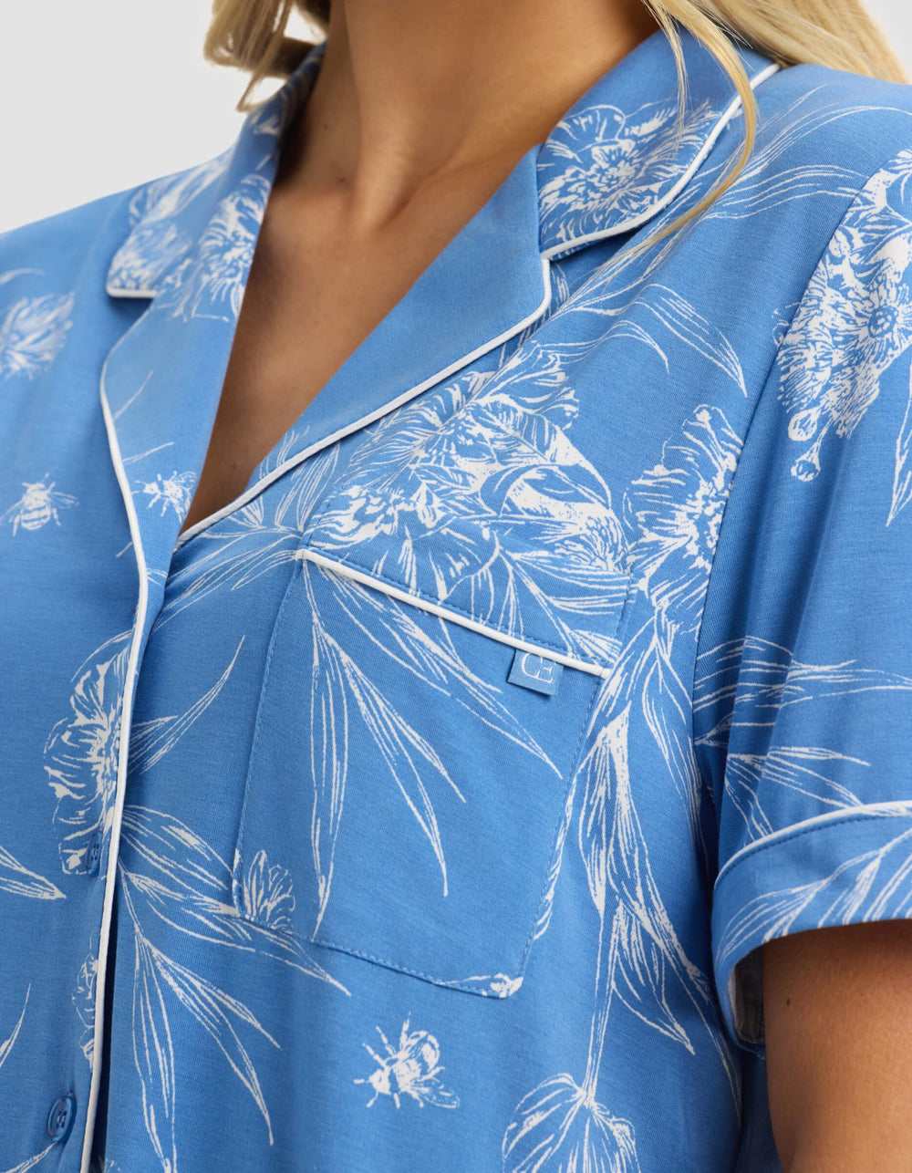 Women's Bamboo Stretch-Knit Short Sleeve Pajama Set - Quahog Bay Bedding