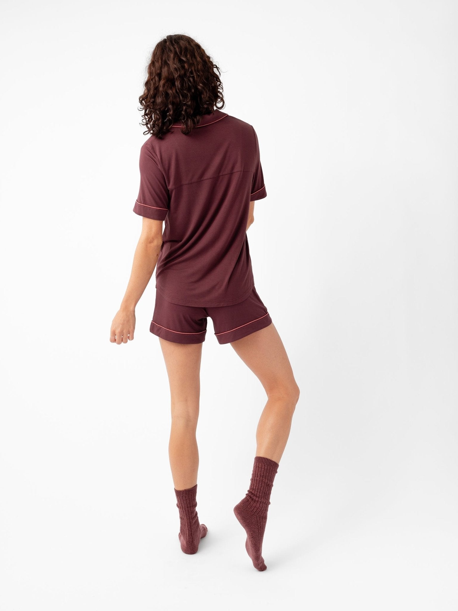 Women's Bamboo Stretch-Knit Short Sleeve Pajama Set - Quahog Bay Bedding