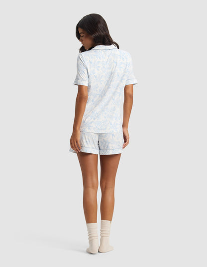 Women's Bamboo Stretch-Knit Short Sleeve Pajama Set - Quahog Bay Bedding