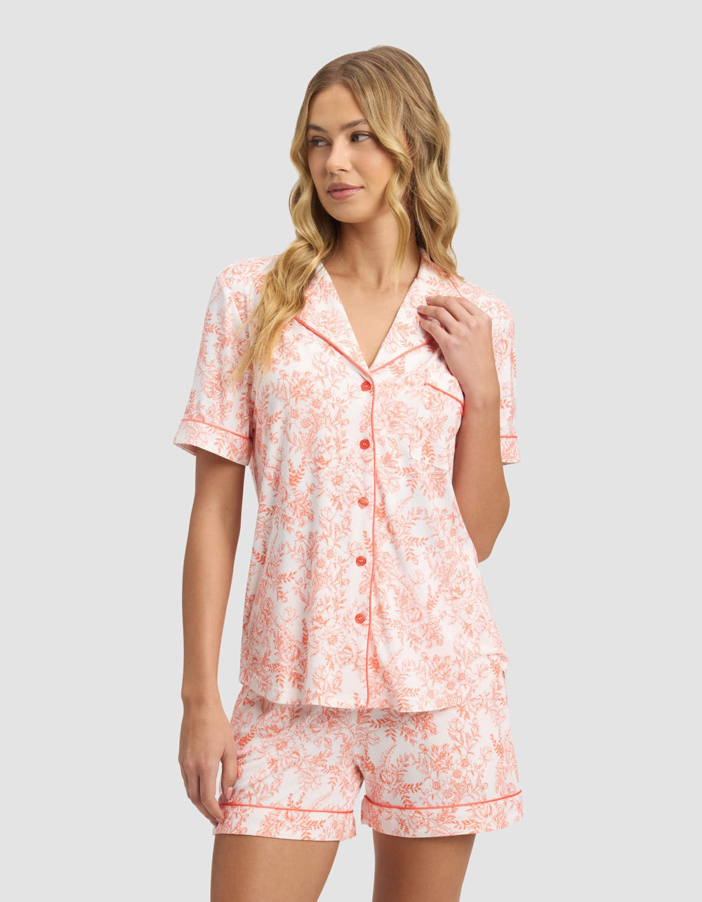 Women's Bamboo Stretch-Knit Short Sleeve Pajama Set - Quahog Bay Bedding