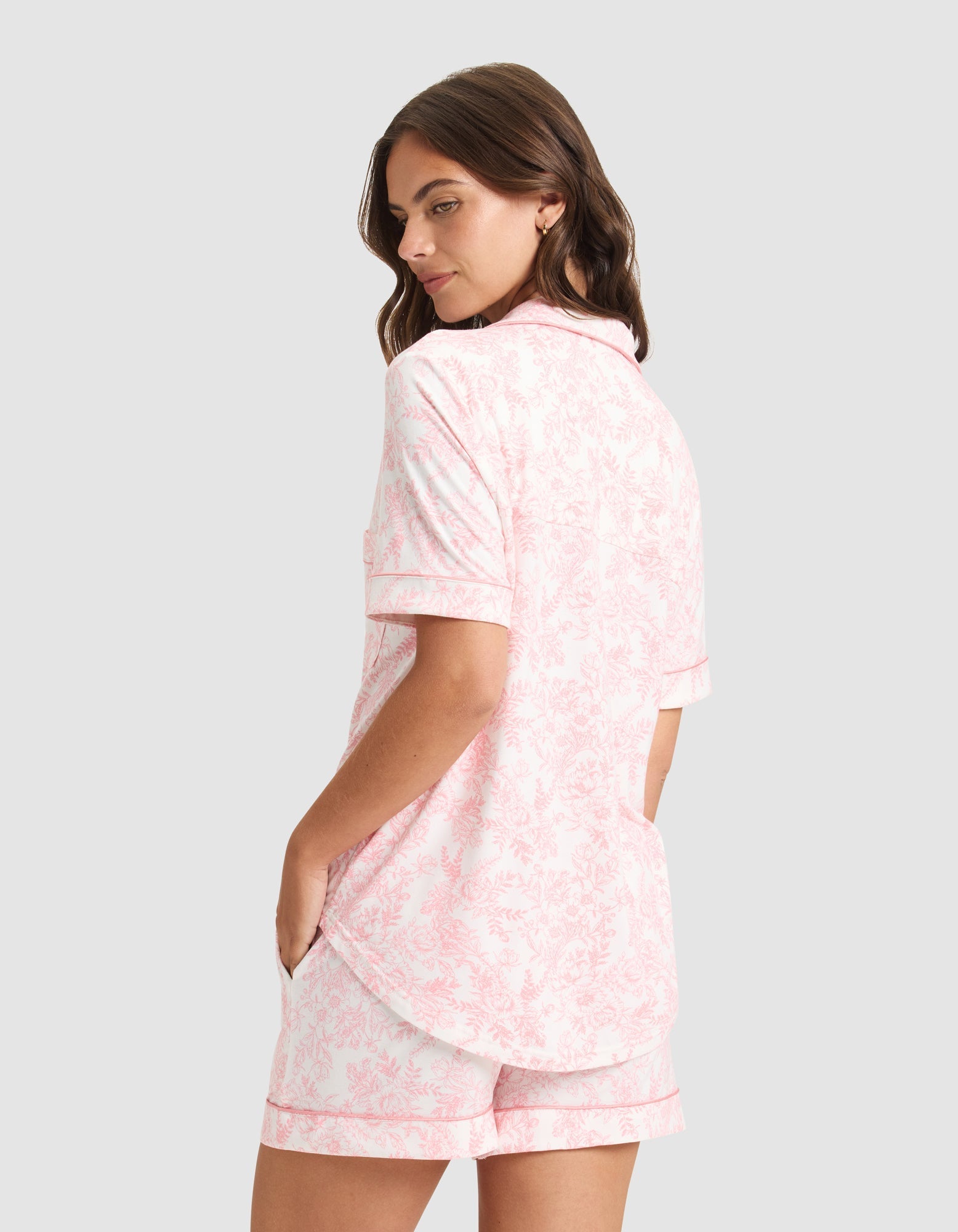 Women's Bamboo Stretch-Knit Short Sleeve Pajama Set - Quahog Bay Bedding