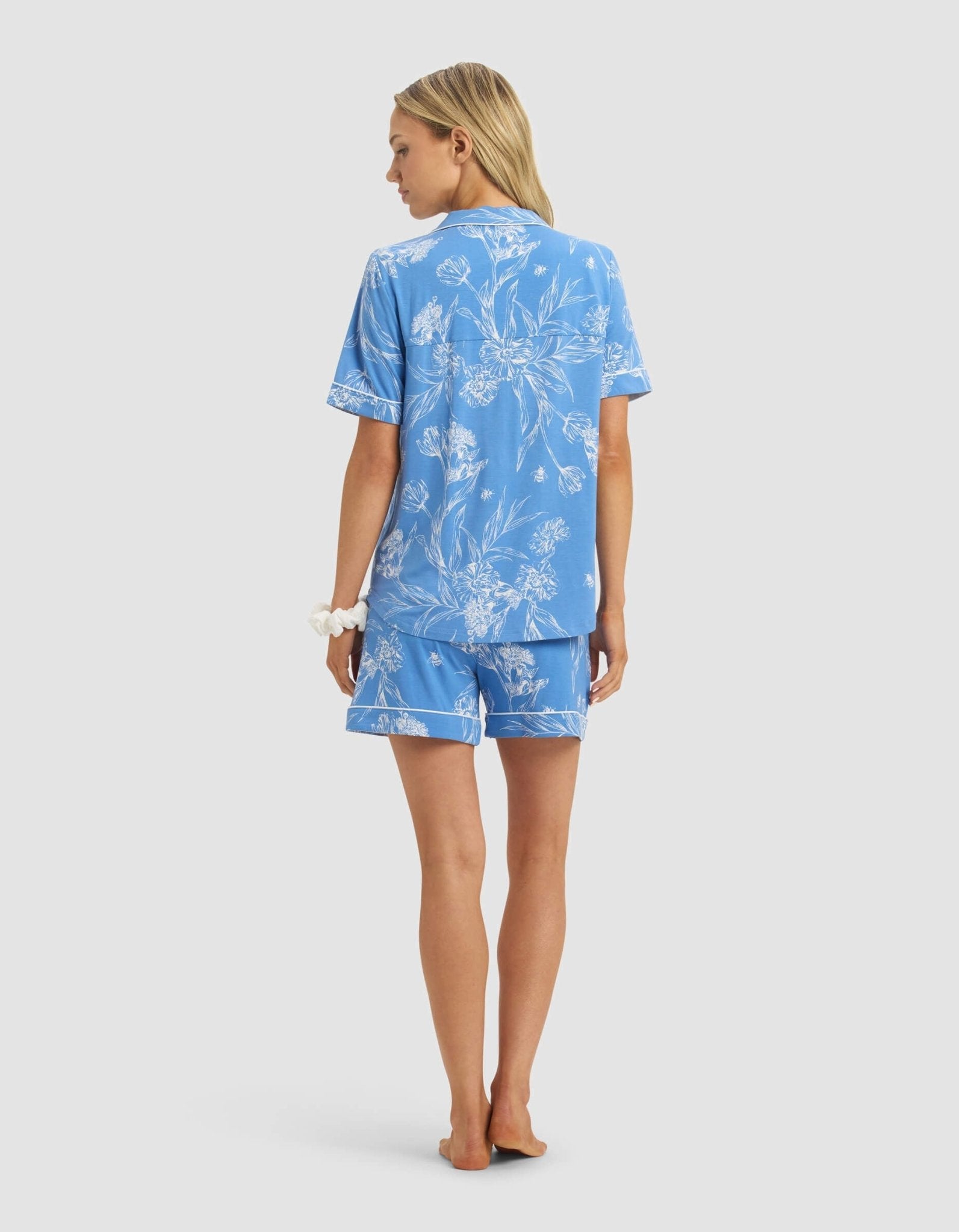 Women's Bamboo Stretch-Knit Short Sleeve Pajama Set - Quahog Bay Bedding